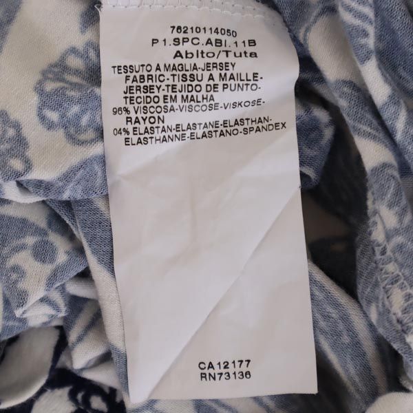 SPORTMAX CODE スポーツマックスコード 総柄 半袖 チュニック S ネイビー系 ワンピース レディース