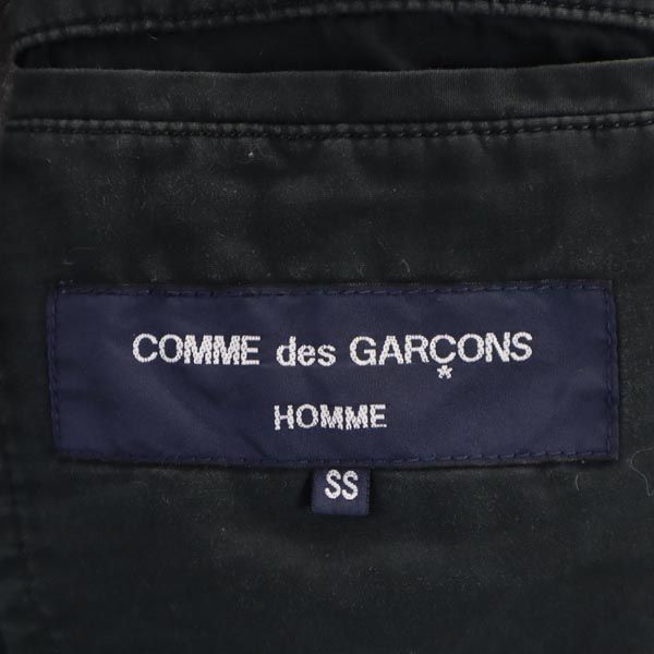 コムデギャルソンオム 2007年 日本製 コットン テーラードジャケット SS ブラック系 COMME des GARCONS HOMME メンズ