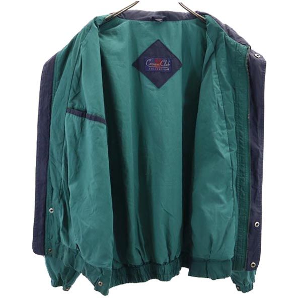 Crown Club 90s オールド ジャケット XXL グリーン×ネイビー ビッグサイズ メンズ