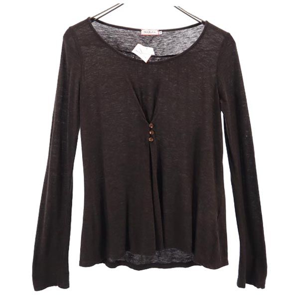 未使用 MAX&CO マックスアンドコー ウールブレンド 長袖 セーター M ブラウン系 ニット レディース