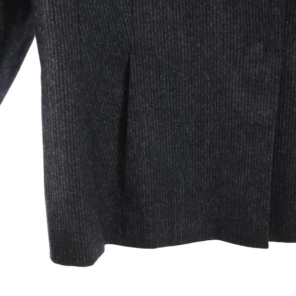 BOSS HUGO BOSS ボスヒューゴボス ウールブレンド ストライプ柄 テーラードジャケット 8 グレー系 レディース