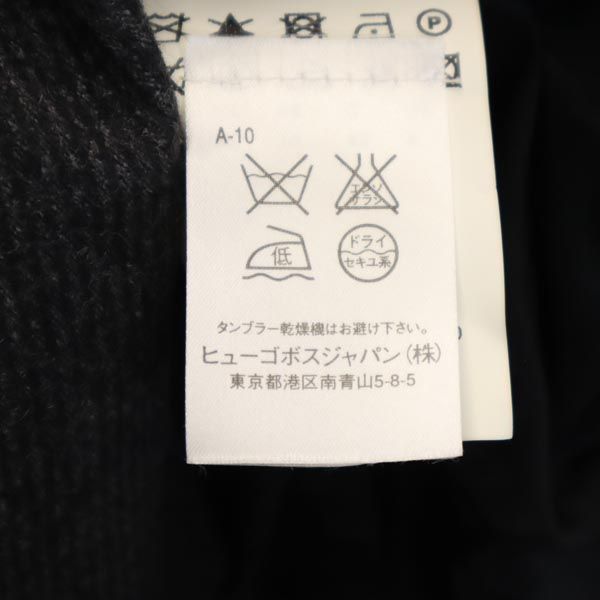 BOSS HUGO BOSS ボスヒューゴボス ウールブレンド ストライプ柄 テーラードジャケット 8 グレー系 レディース