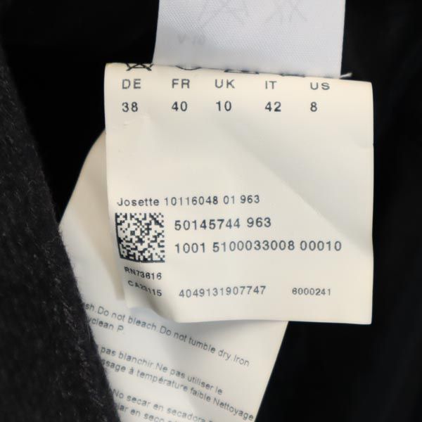 BOSS HUGO BOSS ボスヒューゴボス ウールブレンド ストライプ柄 テーラードジャケット 8 グレー系 レディース