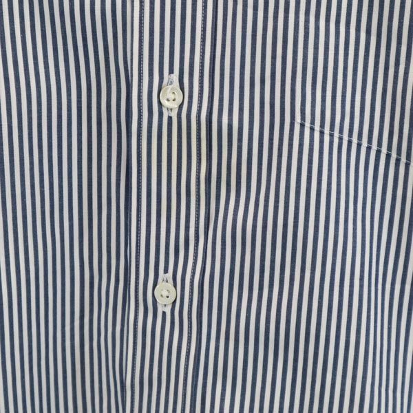Burberrys バーバリーズ 90s オールド ストライプ 長袖 シャツ 42-80 ブルー系 メンズ