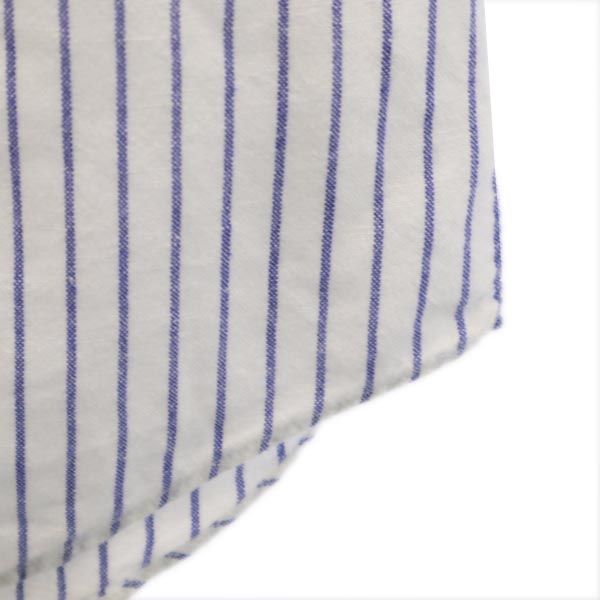 Kate Spade ケイトスペード リネンブレンド ストライプ 長袖 シャツ S ホワイト系 ブルームストリート BROOME STREET レディース