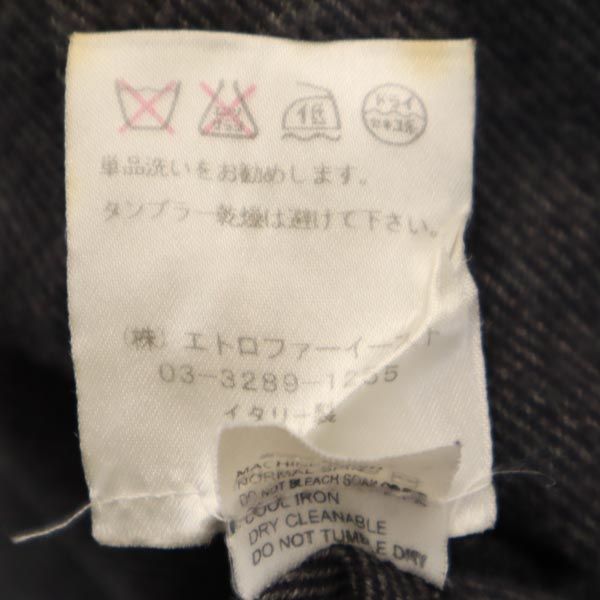 ETRO エトロ イタリア製 長袖 ボタンダウンシャツ 38 グレー系 レディース