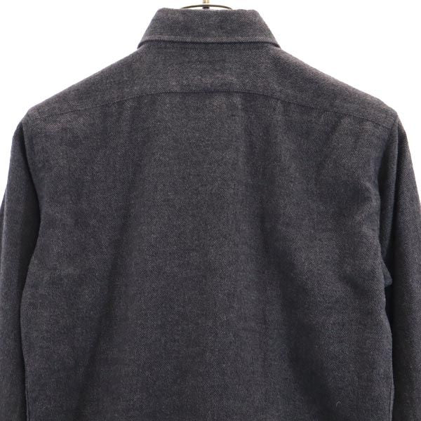 ETRO エトロ イタリア製 長袖 ボタンダウンシャツ 38 グレー系 レディース