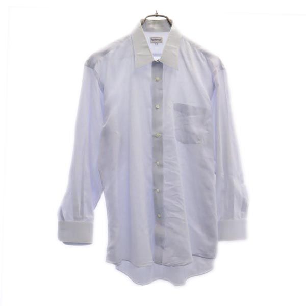 Burberrys バーバリーズ 90s オールド リネンブレンド 長袖 シャツ 42 ブルー系 メンズ