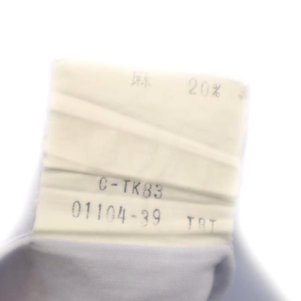 Burberrys バーバリーズ 90s オールド リネンブレンド 長袖 シャツ 42 ブルー系 メンズ