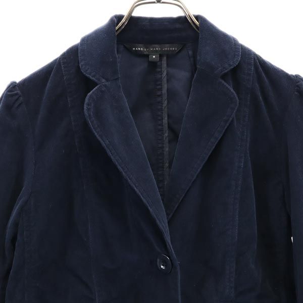 MARC BY MARC JACOBS マークバイマークジェイコブス コーデュロイジャケット 6 ネイビー レディース