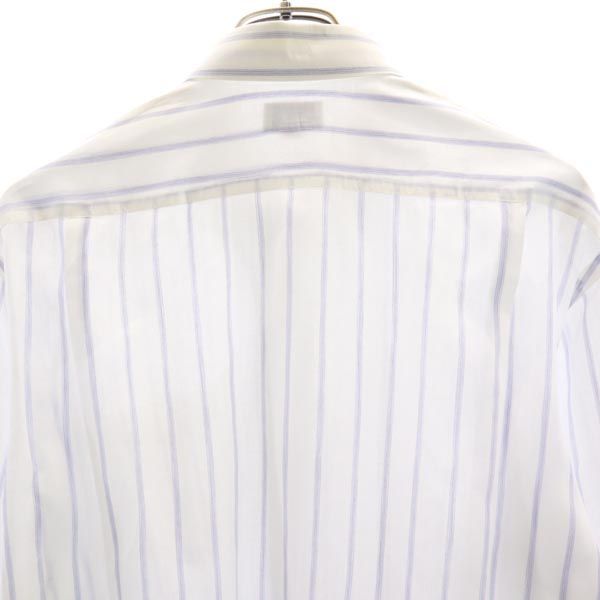 Burberrys バーバリーズ 90s リネンブレンド ストライプ 長袖 シャツ 42 ホワイト系 メンズ