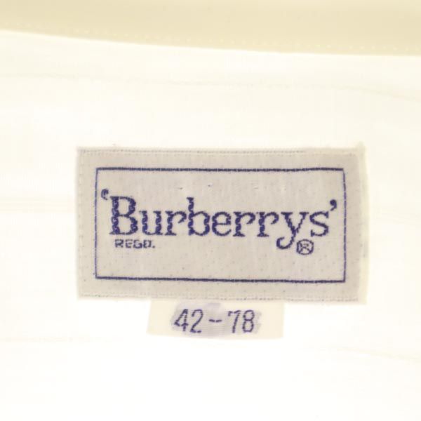 Burberrys バーバリーズ 90s オールド 長袖 シャツ 42 ホワイト系 メンズ