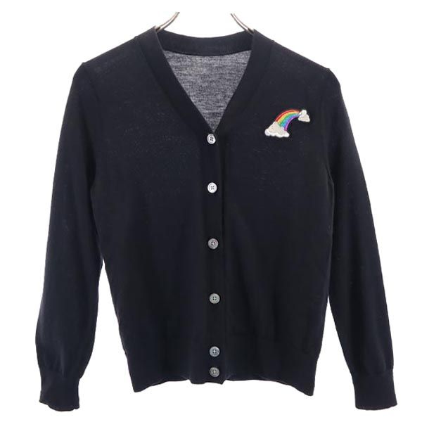 MARC JACOBS マークジェイコブス ウール 長袖 ニット カーディガン ブラック系 レディース