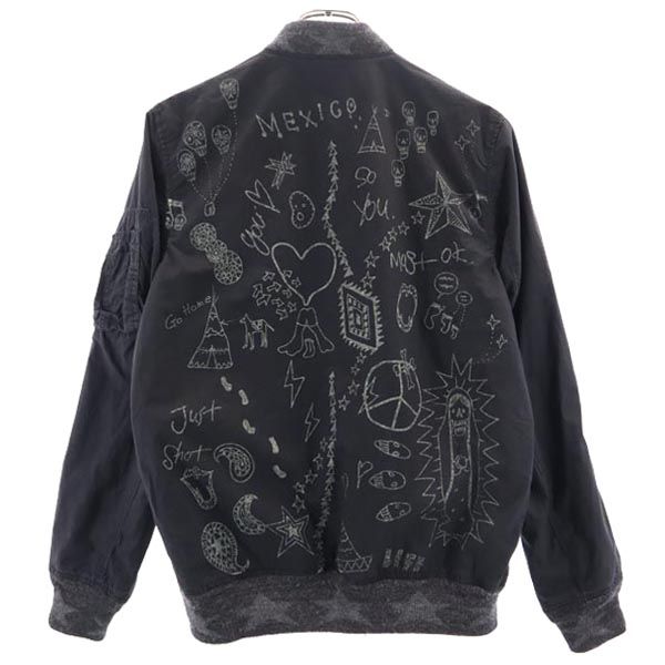 REMI RELIEF レミレリーフ 日本製 ジップ ジャケット S ブラック系 メンズ