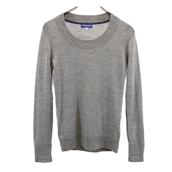 BURBERRY BLUE LABEL バーバリーブルーレーベル 三陽商会 長袖 セーター 38 グレー系 ニット レディース