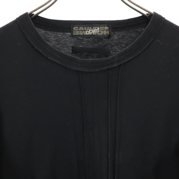 GAULTIER HOMME objet ゴルチェオムオブジェ 日本製 長袖 Tシャツ free ブラック系 ロンT メンズ