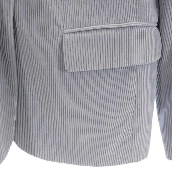 WEEKENDS MaxMara ウィークエンド マックスマーラ コーデュロイ コーデュロイ テーラードジャケット 40 グレー レディース