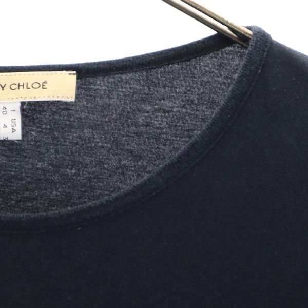 SEE BY CHLOE シーバイクロエ 長袖 Tシャツ F 36 ブラック ロンT レディース