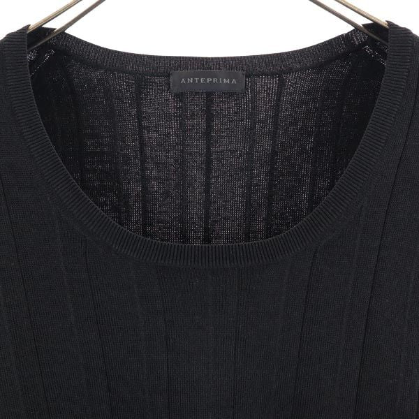 ANTEPRIMA アンテプリマ 半袖 セーター 38 黒 ニット レディース