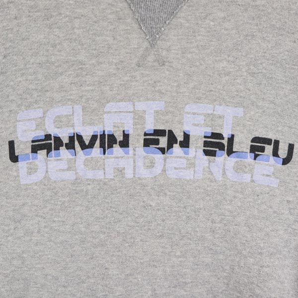 LANVIN en Bleu ランバンオンブルー 日本製 長袖 スウェット トレーナー 48 グレー系 メンズ