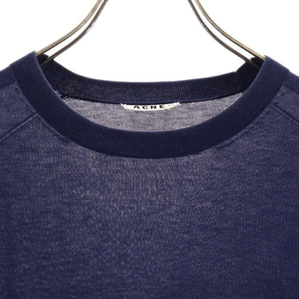 ACNE アクネ 長袖 セーター XS ネイビー系 ニット メンズ