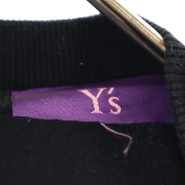 Y's ワイズ 日本製 長袖 カットソー ブラック系 バックジップ レディース