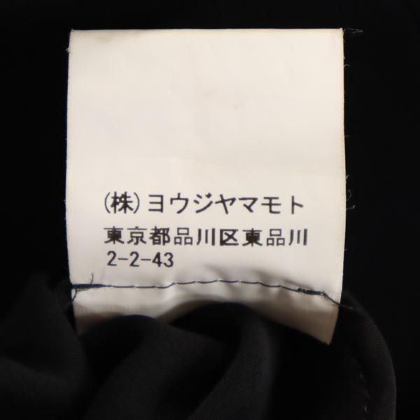 Y's ワイズ 日本製 長袖 カットソー ブラック系 バックジップ レディース