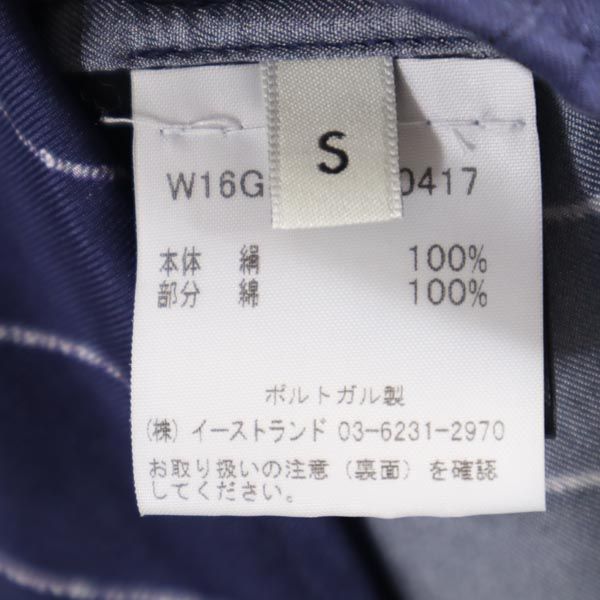 EACH×OTHER イーチアザー シルク ストライプ 長袖 チュニック S ネイビー系 レディース