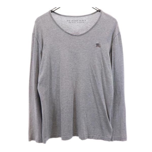 BURBERRY BLACK LABEL バーバリーブラックレーベル 長袖 Tシャツ 2 グレー系 ロンT メンズ