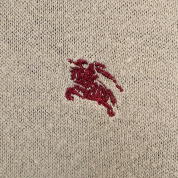 BURBERRY バーバリー ボーダー 長袖 リバーシブル セーター ネイビー×カーキ ニット メンズ