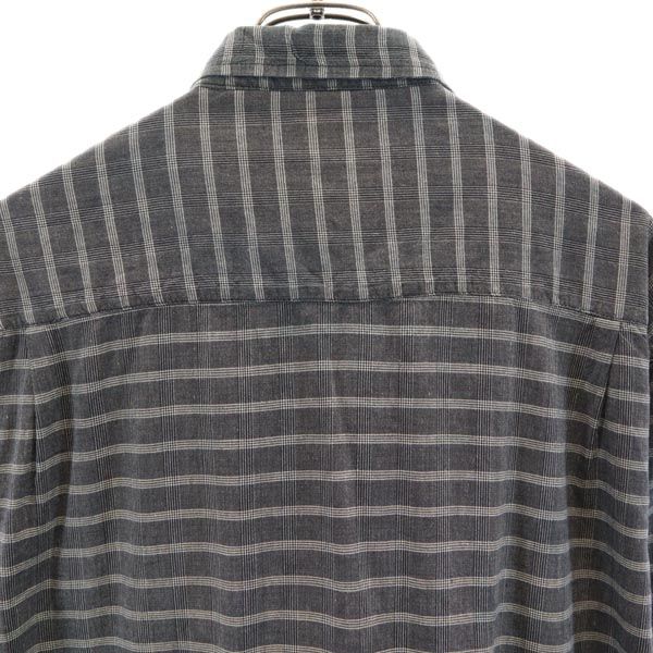 BUGLE BOY ビューグルボーイ オールド チェック 長袖 ボタンダウンシャツ M グレー系 メンズ