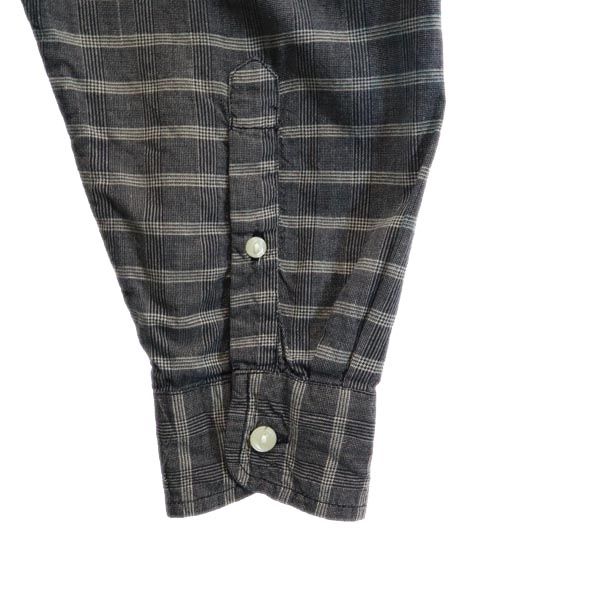 BUGLE BOY ビューグルボーイ オールド チェック 長袖 ボタンダウンシャツ M グレー系 メンズ