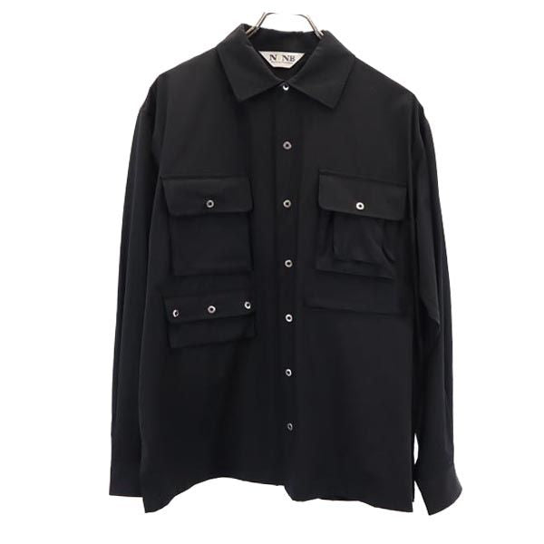 North by Northeast ノースバイノースイースト 長袖 シャツ L ブラック メンズ