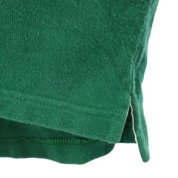 RALPH LAUREN ラルフローレン ボーダー 長袖 ポロシャツ S グリーン系 ラガーシャツ キッズ