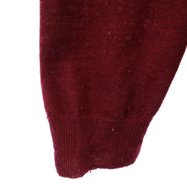 DISCOVERED ディスカバード ウール Vネック Vネック セーター 1 レッド系 ニット メンズ