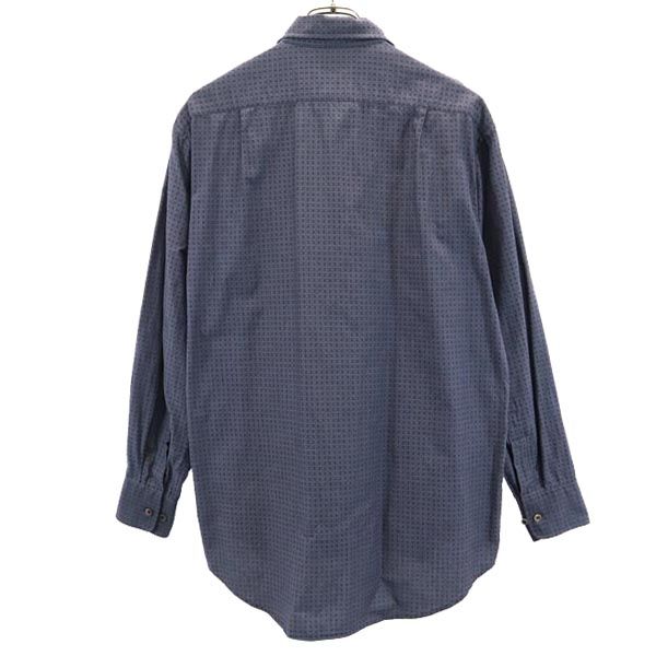 Paul Smith ポールスミス 総柄 長袖 シャツ M ネイビー系 メンズ