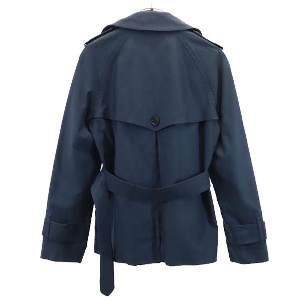 コーチ トレンチコート S ネイビー COACH ウエストベルト レディース