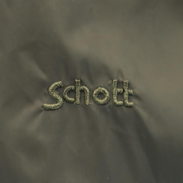 ショット ミリタリージャケット S カーキ schott 薄中綿入 レディース