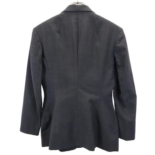 ヨウジヤマモト 90s 日本製 ウールブレンド デザイン テーラードジャケット S グレー系 Yohji Yamamoto レディース