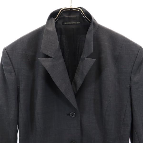 ヨウジヤマモト 90s 日本製 ウールブレンド デザイン テーラードジャケット S グレー系 Yohji Yamamoto レディース