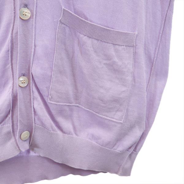 MARC BY MARC JACOBS マークバイマークジェイコブス シルクブレンド 長袖 ニット カーディガン XS パープル系 メンズ