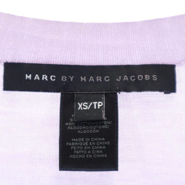 MARC BY MARC JACOBS マークバイマークジェイコブス シルクブレンド 長袖 ニット カーディガン XS パープル系 メンズ
