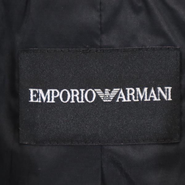 Emporio Armani エンポリオアルマーニ リネンブレンド ジャケット 44 ブラック レディース