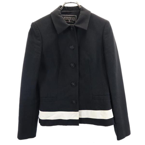 VERSACE ヴェルサーチ イタリア製 ジャケット 38 ブラック レディース