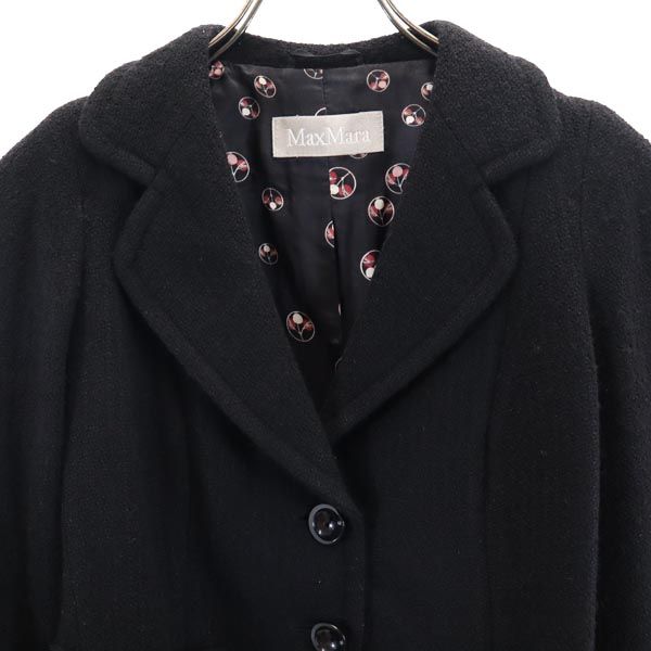 MAX MARA マックスマーラ テーラードジャケット 40 ブラック レディース