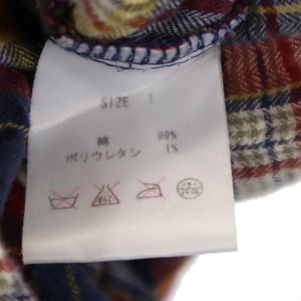 glamb グラム 日本製 長袖 シワ加工 ガーゼ生地 チェックシャツ 1 メンズ
