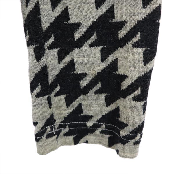 コムデギャルソン 2008年 日本製 千鳥格子柄 長袖 カーディガン S グレー COMME des GARCONS レディース