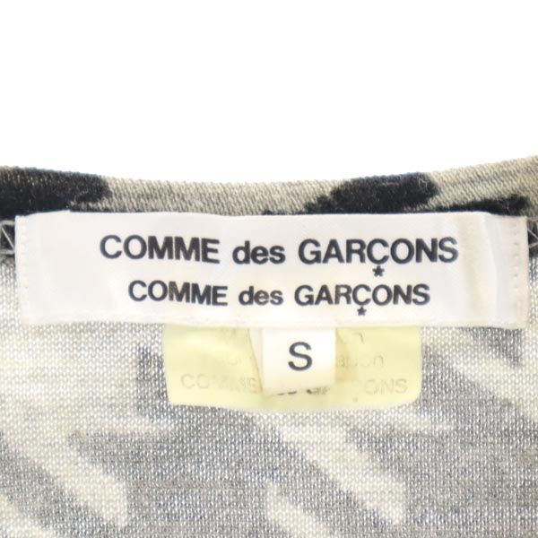 コムデギャルソン 2008年 日本製 千鳥格子柄 長袖 カーディガン S グレー COMME des GARCONS レディース