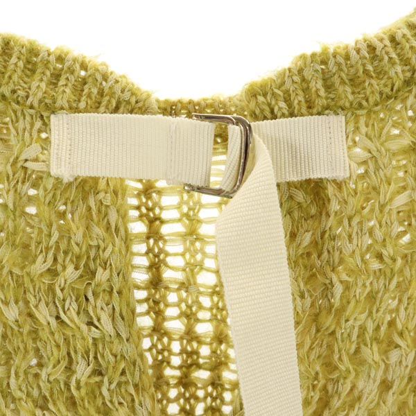 未使用 muller ミュラー ウールブレンド 長袖 デザインニット セーター 38 イエロー系 of yoshiokubo レディース