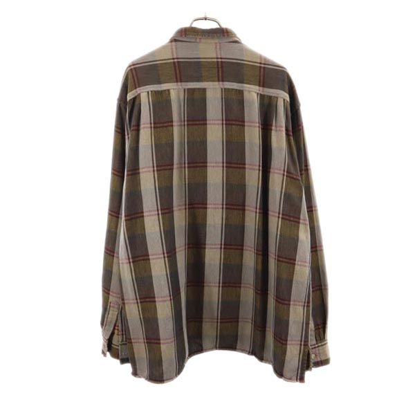 CLASSIC クラシック 長袖 チェックシャツ M ブラウン系 メンズ